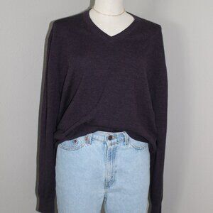 Purple Merino Wool Sweaterr